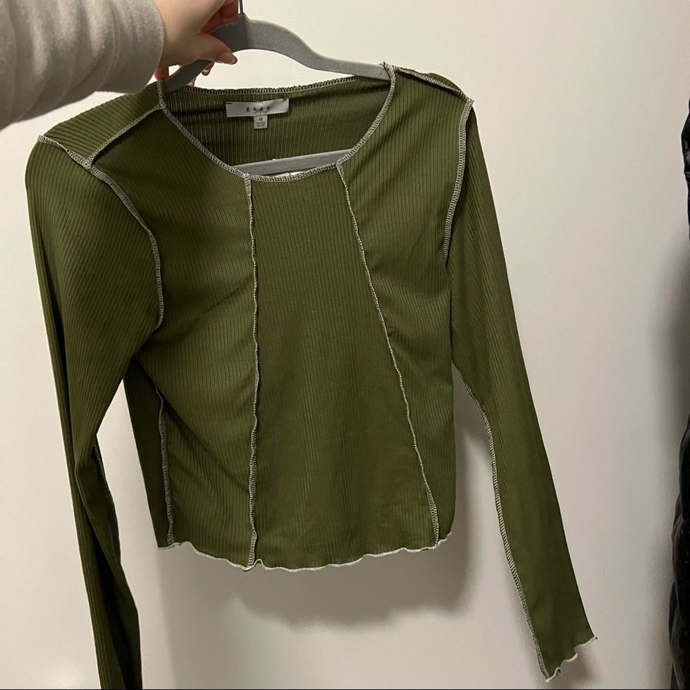 Long sleeve Green top never worn